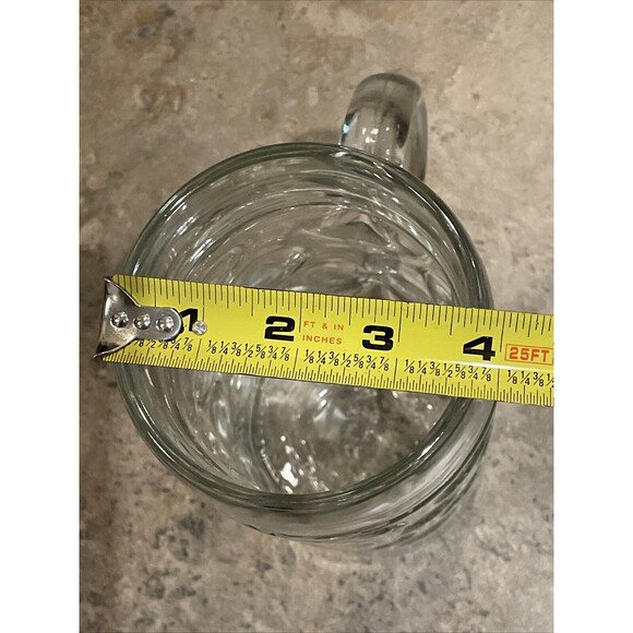 Paulaner Munchen Large Beer Stein Mug Dimpled Glass Handle Logo Breweriana - Picture 5 of 11